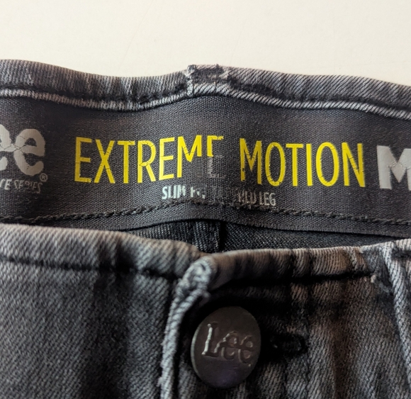 Lee Extreme Motion MVP Jeans Mens 38x29(28) Gray Regular Fit‎ Straight Leg - Picture 3 of 12